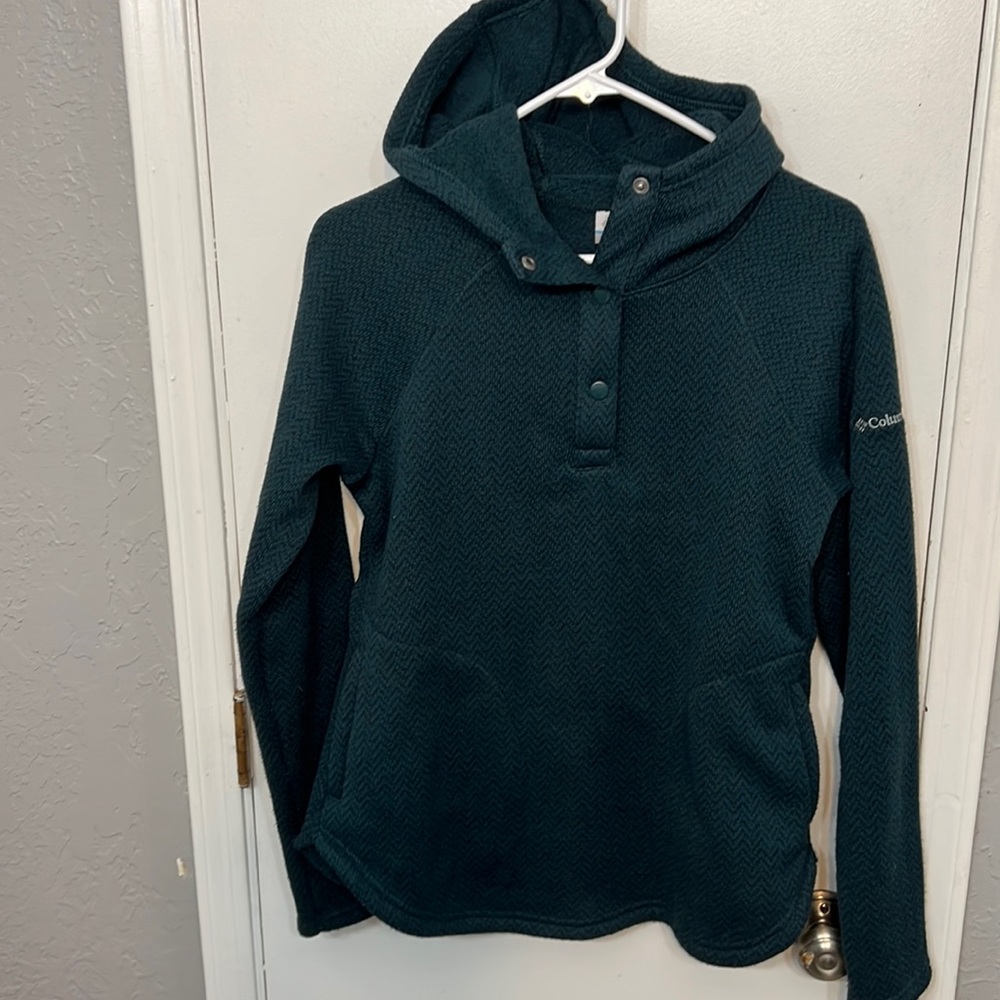 Columbia Emerald Green Fleece Half Button Pullover